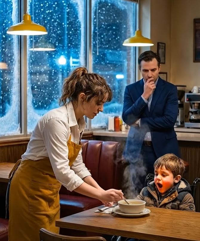 Billionaire Dad Watches Waitress Feed His Disabled Son – And Changes Her Life Forever!
