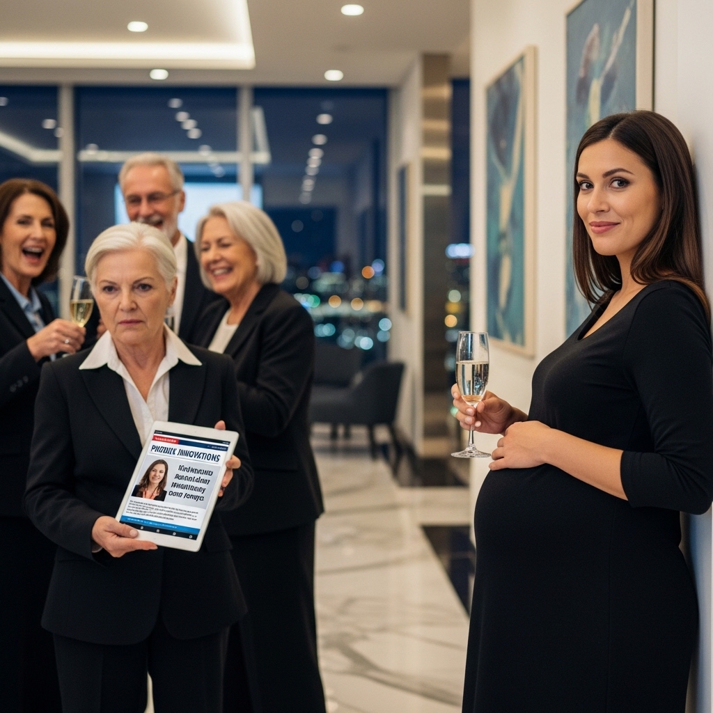 I never told my in-laws I owned the multi-billion-dollar company they all worked for. To them, I was just a “broke, pregnant charity case.” At dinner, my mother-in-law called me filthy and dumped a bucket of ice water over my head. I clutched my stomach to protect my baby while everyone laughed. I sat there, dripping… then quietly sent one text: “Initiate Protocol 7.” Ten minutes later, they were all on their knees.