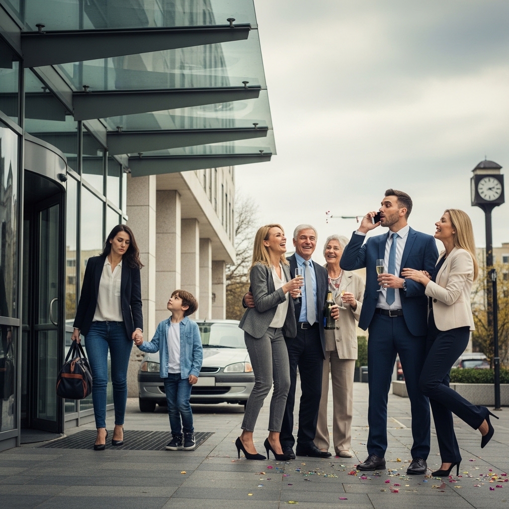 Five minutes after signing the divorce papers, I walked out with nothing but my son. Meanwhile, my ex-husband, his mistress, and his family gathered to celebrate his new life… until a call from his lawyer.