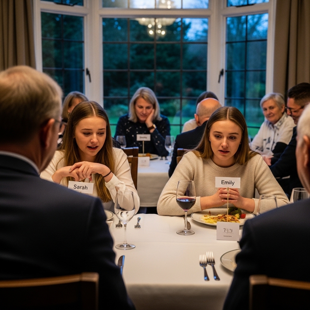 The moment my father stood up at dinner, I knew something was coming—I just never expected it to be this cruel. With a proud grin, he announced, “We’re proud of our real daughter, the successful one!” And just like that, the room filled with clapping, smiles, and my humiliation. I kept my face still and my mouth shut, barely holding myself together, until my husband leaned in and murmured, “Tell them. We own their company now.”