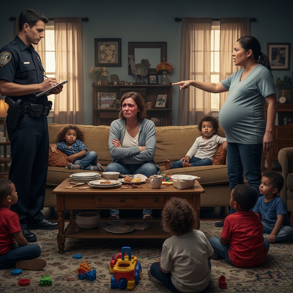 My mother was pregnant with her seventh child… and when I refused to keep raising her kids, she called the police on me like I was a criminal.